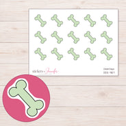 DDZ-7157 planner sticker sheet with enlarged sticker detail
