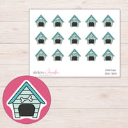 DDZ-7159 planner sticker sheet with enlarged sticker detail