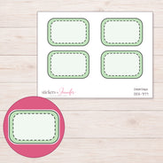 DDZ-7177 planner sticker sheet with enlarged sticker detail