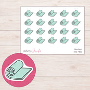 DDZ-7182 planner sticker sheet with enlarged sticker detail