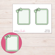 DDZ-7203 planner sticker sheet with enlarged sticker detail