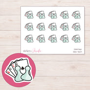 DDZ-7207 planner sticker sheet with enlarged sticker detail