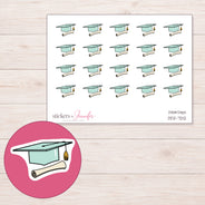 DDZ-7212 planner sticker sheet with enlarged sticker detail