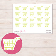 DDZ-7214 planner sticker sheet with enlarged sticker detail