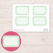 DDZ-7218 planner sticker sheet with enlarged sticker detail