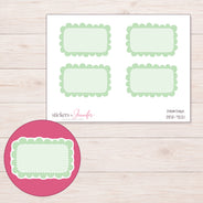 DDZ-7221 planner sticker sheet with enlarged sticker detail