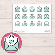 DDZ-7222 planner sticker sheet with enlarged sticker detail