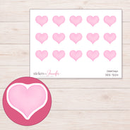 DDZ-7224 planner sticker sheet with enlarged sticker detail