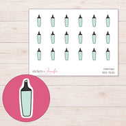 DDZ-7225 planner sticker sheet with enlarged sticker detail