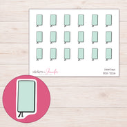 DDZ-7226 planner sticker sheet with enlarged sticker detail