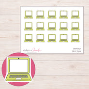 DDZ-7242 planner sticker sheet with enlarged sticker detail