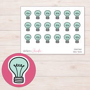DDZ-7244 planner sticker sheet with enlarged sticker detail