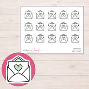 DDZ-7249 planner sticker sheet with enlarged sticker detail