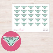 DDZ-7267 planner sticker sheet with enlarged sticker detail
