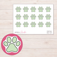 DDZ-7271 planner sticker sheet with enlarged sticker detail