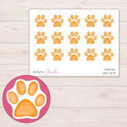 DDZ-7273 planner sticker sheet with enlarged sticker detail