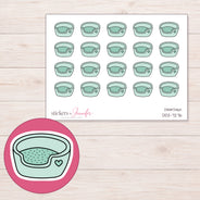 DDZ-7276 planner sticker sheet with enlarged sticker detail