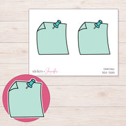 DDZ-7283 planner sticker sheet with enlarged sticker detail