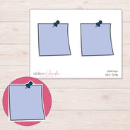 DDZ-7296 planner sticker sheet with enlarged sticker detail