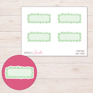 DDZ-7303 planner sticker sheet with enlarged sticker detail