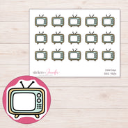 DDZ-7304 planner sticker sheet with enlarged sticker detail