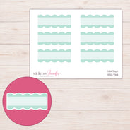 DDZ-7313 planner sticker sheet with enlarged sticker detail