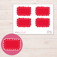 DDZ-7315 planner sticker sheet with enlarged sticker detail