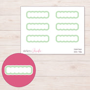 DDZ-7316 planner sticker sheet with enlarged sticker detail