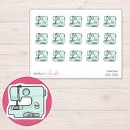 DDZ-7320 planner sticker sheet with enlarged sticker detail