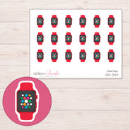 DDZ-7327 planner sticker sheet with enlarged sticker detail