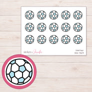 DDZ-7329 planner sticker sheet with enlarged sticker detail