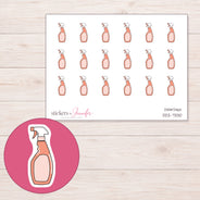 DDZ-7330 planner sticker sheet with enlarged sticker detail
