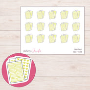 DDZ-7333 planner sticker sheet with enlarged sticker detail