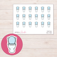 DDZ-7350 planner sticker sheet with enlarged sticker detail