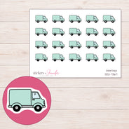 DDZ-7367 planner sticker sheet with enlarged sticker detail