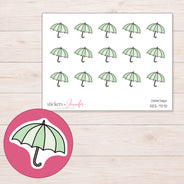 DDZ-7370 planner sticker sheet with enlarged sticker detail