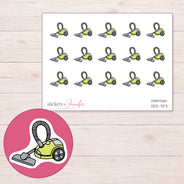 DDZ-7371 planner sticker sheet with enlarged sticker detail