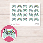 DDZ-7372 planner sticker sheet with enlarged sticker detail