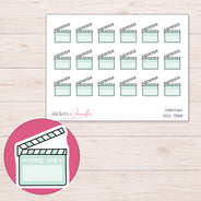 DDZ-7388 planner sticker sheet with enlarged sticker detail