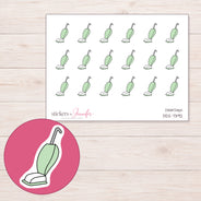 DDZ-7392 planner sticker sheet with enlarged sticker detail