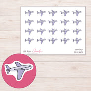 DDZ-7403 planner sticker sheet with enlarged sticker detail