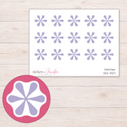DDZ-7407 planner sticker sheet with enlarged sticker detail