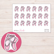 DDZ-7414 planner sticker sheet with enlarged sticker detail