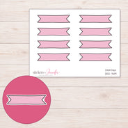 DDZ-7419 planner sticker sheet with enlarged sticker detail