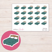 DDZ-7423 planner sticker sheet with enlarged sticker detail