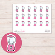 DDZ-7430 planner sticker sheet with enlarged sticker detail