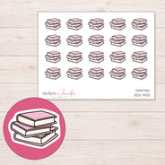 DDZ-7433 planner sticker sheet with enlarged sticker detail