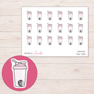 DDZ-7435 planner sticker sheet with enlarged sticker detail