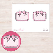 DDZ-7439 planner sticker sheet with enlarged sticker detail