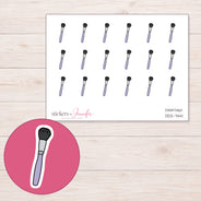 DDZ-7441 planner sticker sheet with enlarged sticker detail